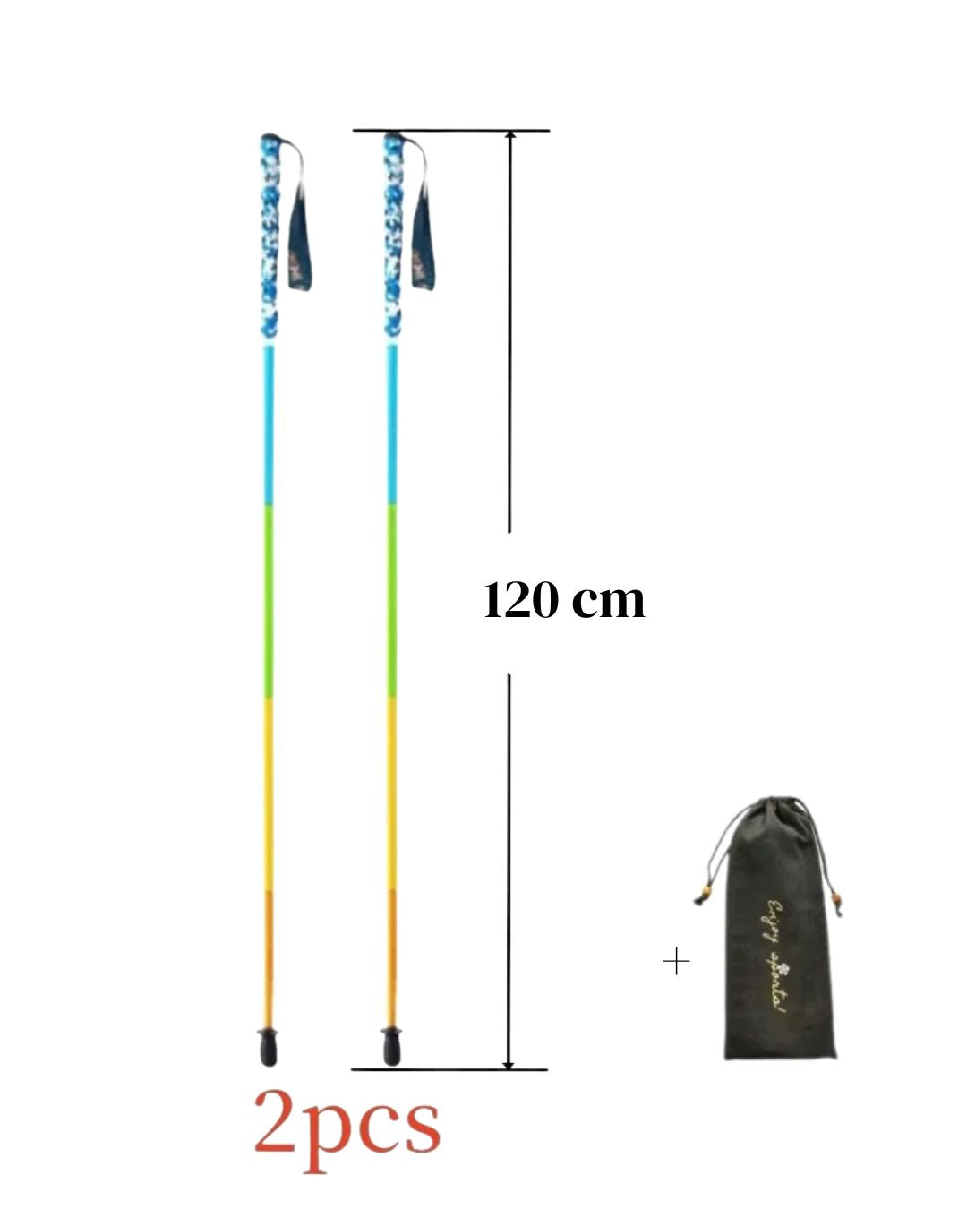 Paire de bâtons de Randonnée Pliables en Fibre de Carbone – Ultra Légers & Résistants