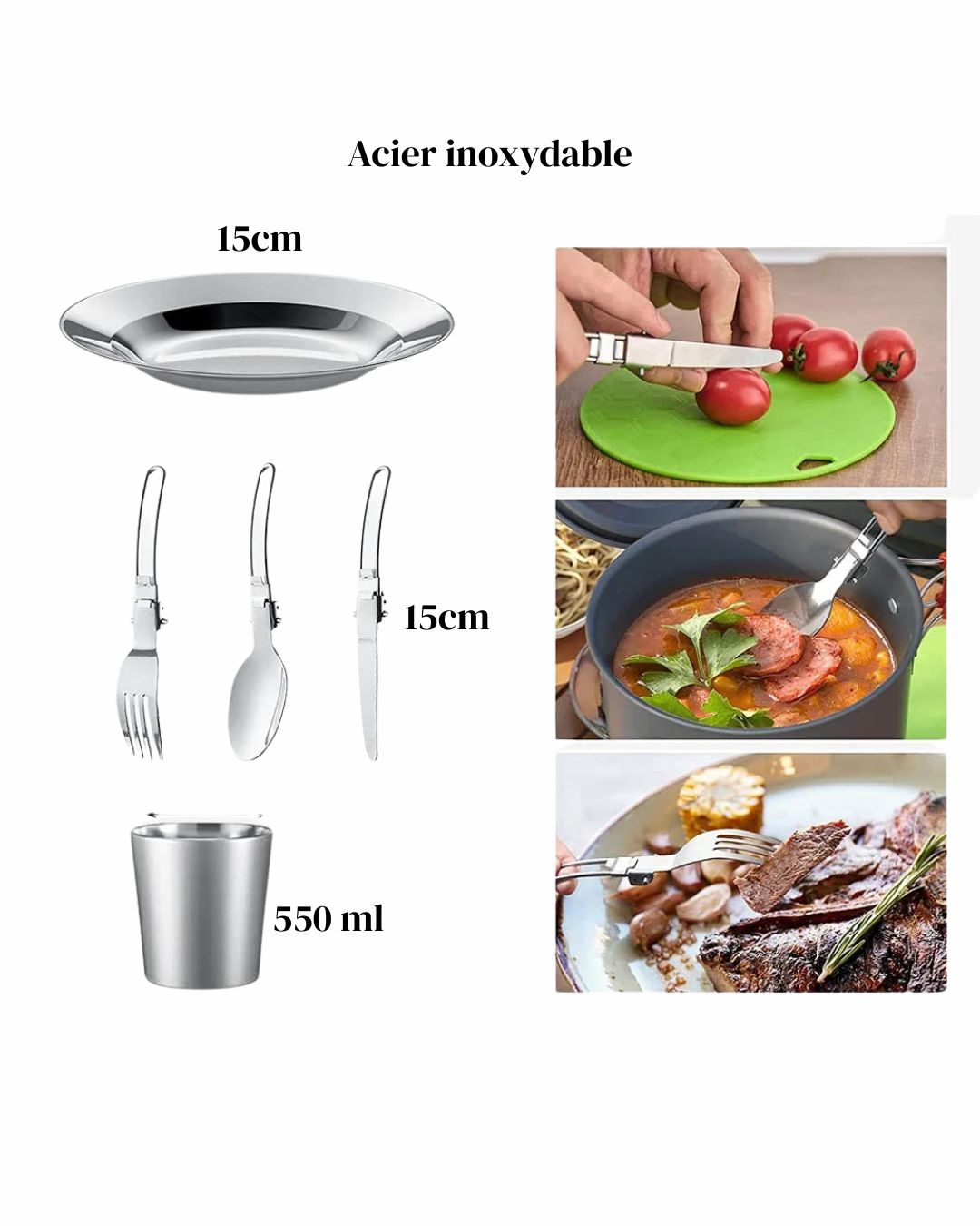 Camping Cookware Set – 2 personnes