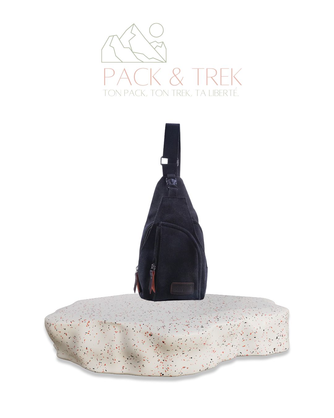 Sac Bandoulière Vintage en Toile pour Homme – Compact & Polyvalent randonnée