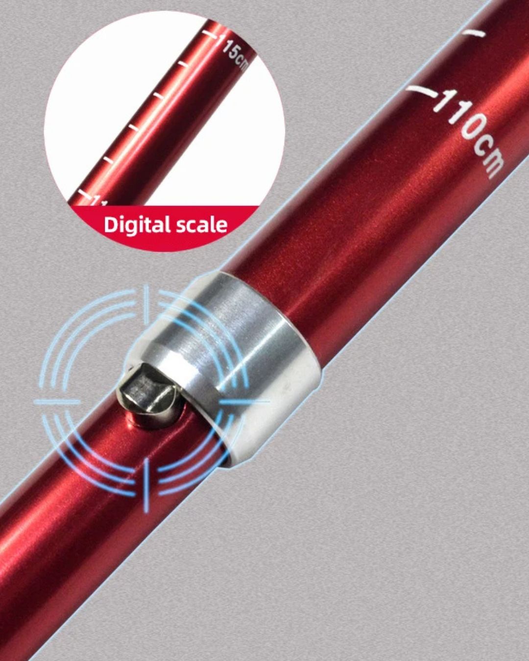 Bâton de Randonnée Pliable 5 Sections – Léger et Compact