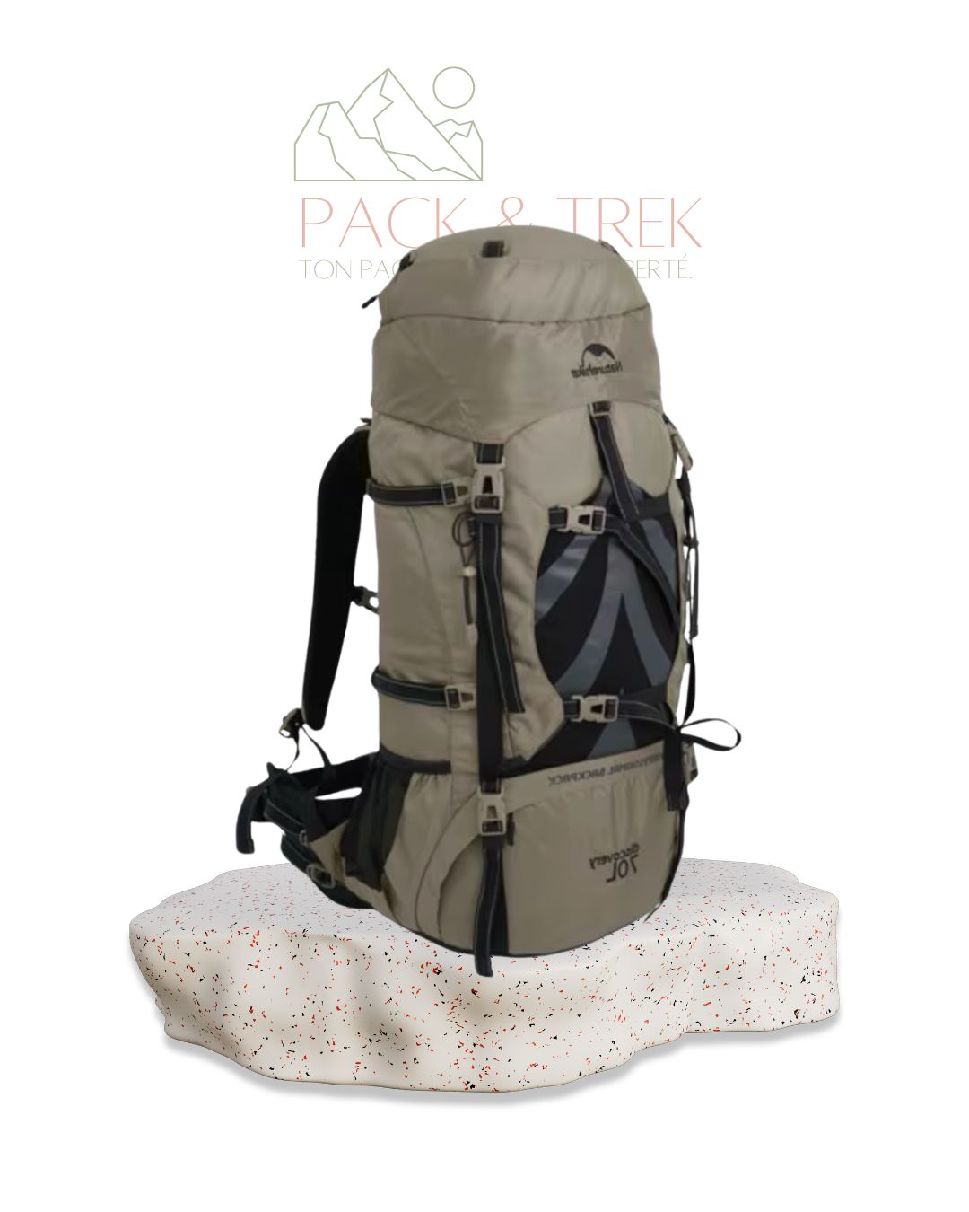 Natureifa 70L-sac à dos de randonnée conçu pour l’aventure