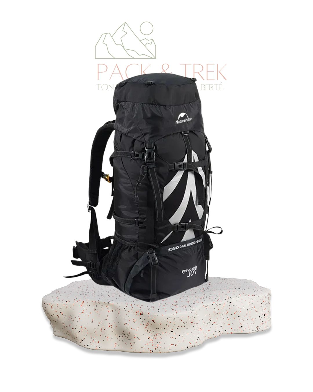 Natureifa 70L-sac à dos de randonnée conçu pour l’aventure