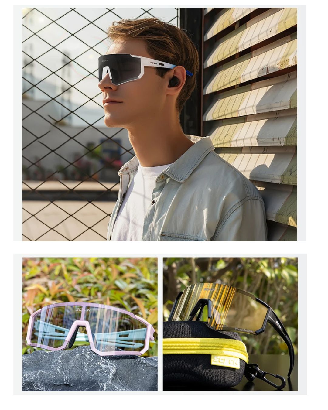 Lunettes de Randonnée à Verres Colorés – Style & Protection pour les Amoureux de la Nature