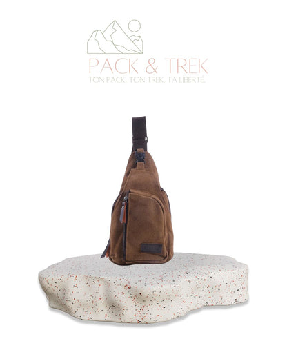 Sac Bandoulière Vintage en Toile pour Homme – Compact & Polyvalent