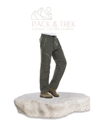 Pantalon Été Homme/Femme – Séchage Rapide & Convertible en Short