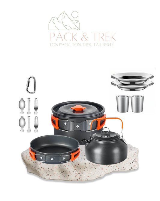 Camping Cookware Set – 2 personnes