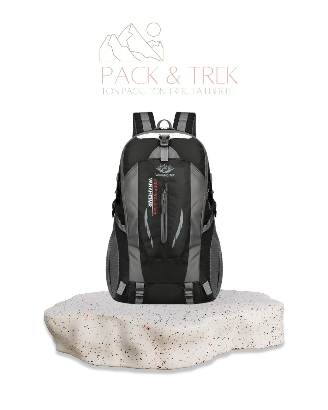 Sac à Dos Imperméable 40L – Polyvalent, Résistant et Confortable