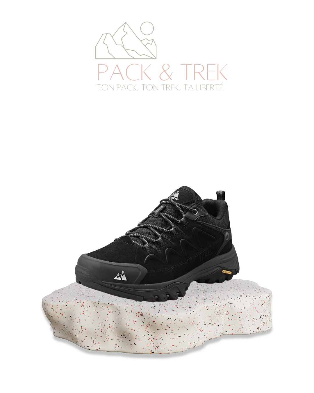 Chaussures de Randonnée Homme en Daim – Respirantes & Antidérapantes