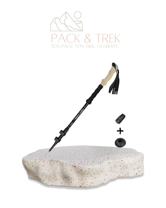 Bâton de Randonnée Télescopique Antichoc – 135 cm