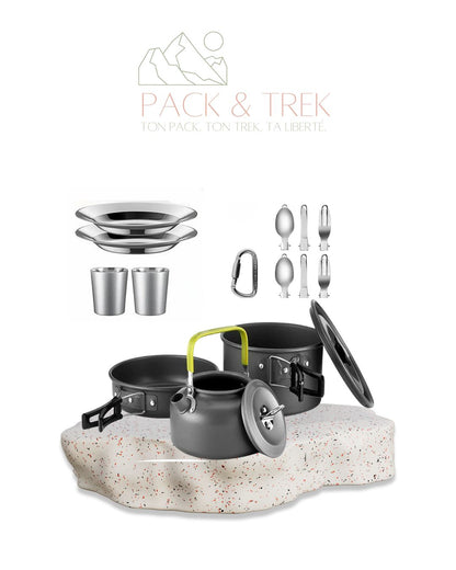 Camping Cookware Set – 2 personnes