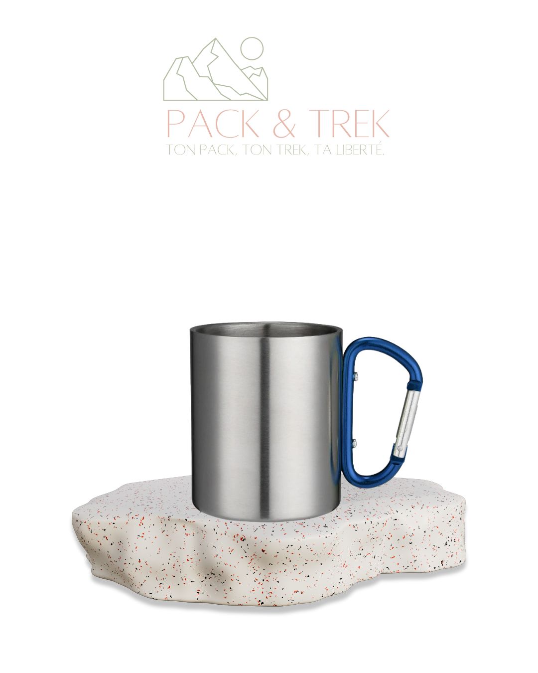 Tasse Inox 220ml avec Mousqueton – Ultra Résistante & Nomade