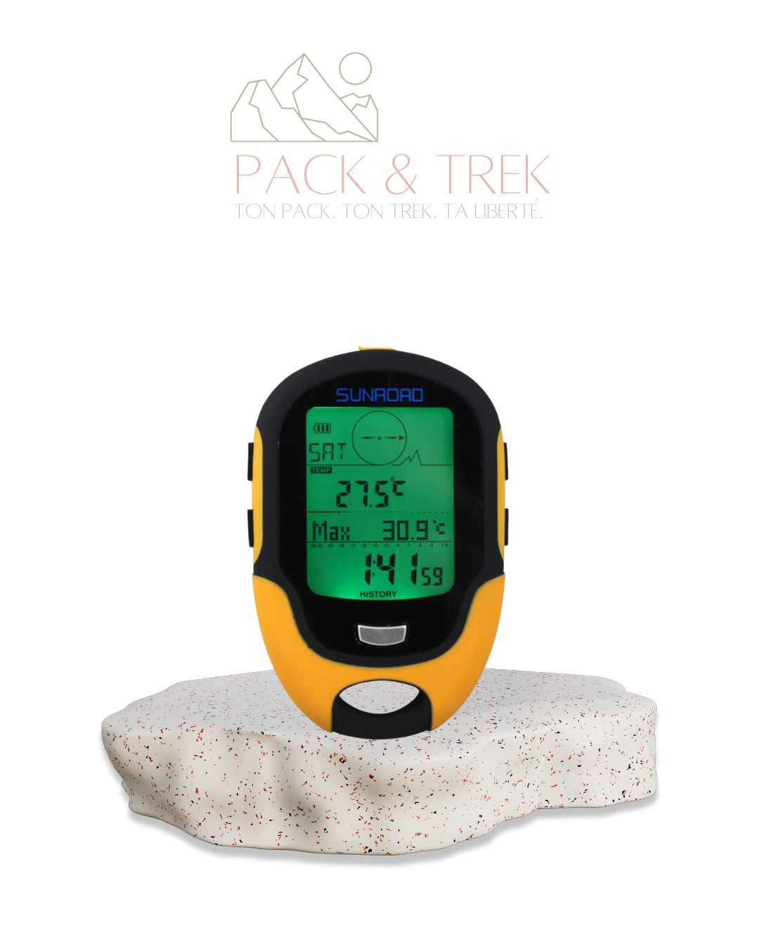 Sunroad FR500 – Altimètre Baromètre Thermomètre Boussole Digital Multifonction
