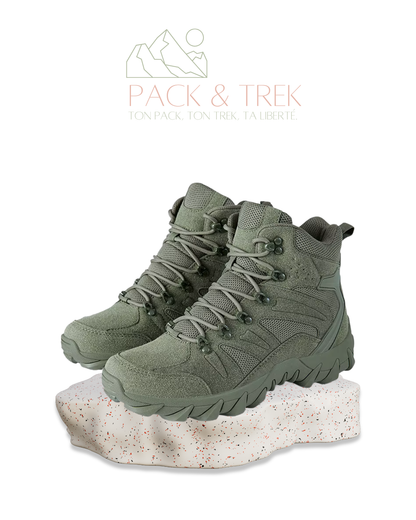 Bottes de Randonnée Tactiques Homme – Montantes, Respirantes & Antidérapantes