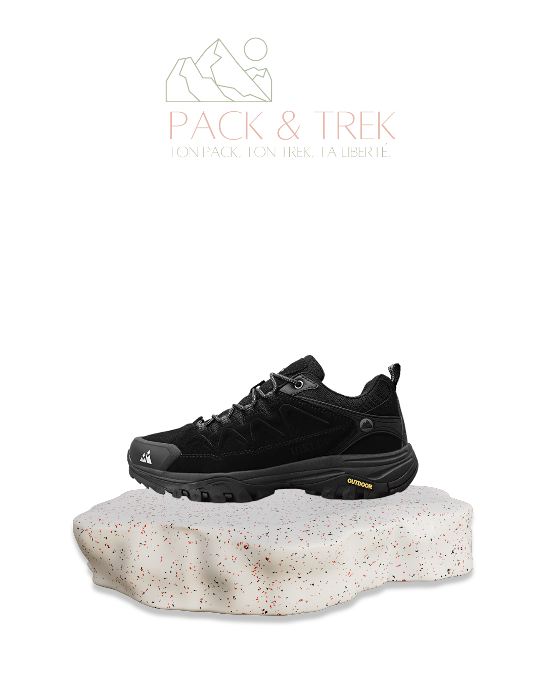Chaussures de Randonnée Homme en Daim – Respirantes & Antidérapantes
