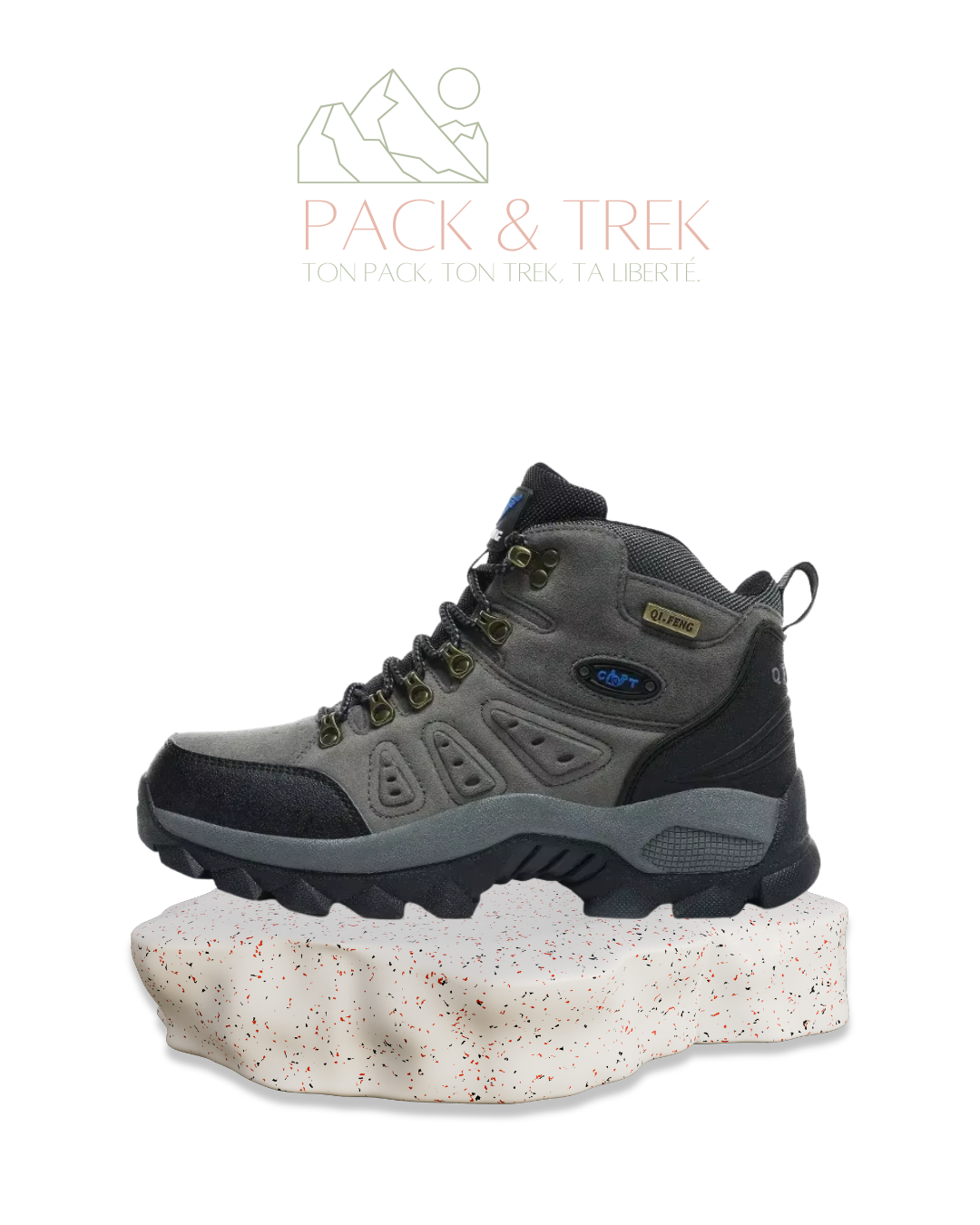 Chaussures de Randonnée Montantes Unisexe – Grande Taille Disponible | Antidérapantes & Confortables