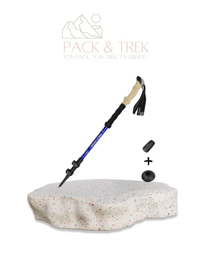 Bâton de Randonnée Télescopique Antichoc – 135 cm