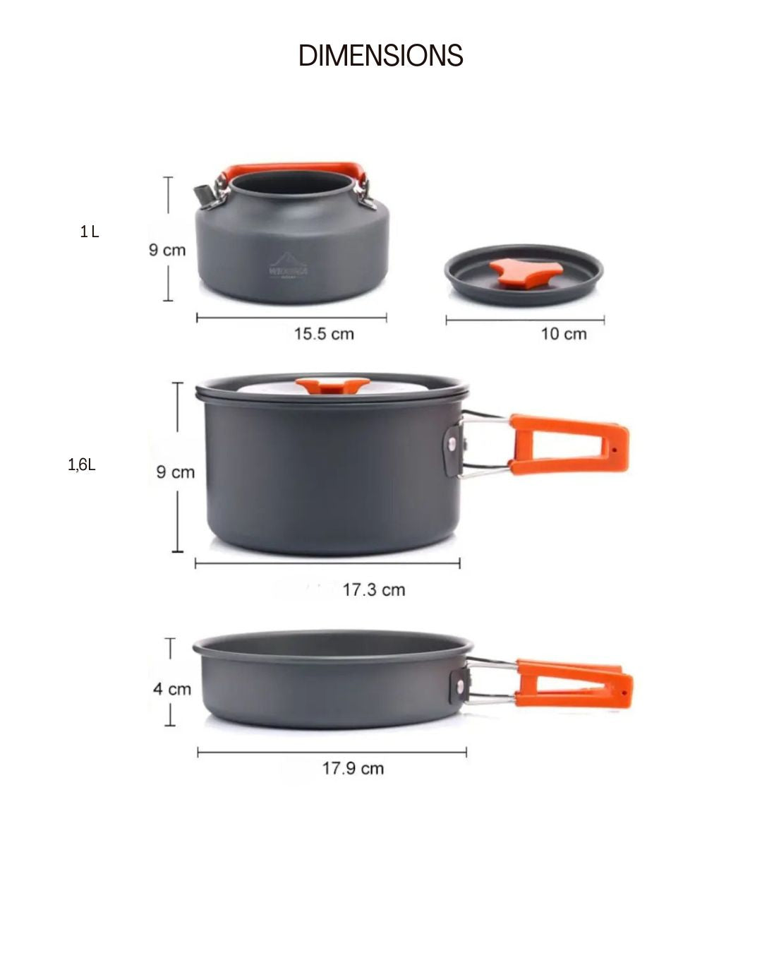Widesea – Set de Cuisine de Camping Complet et Compact