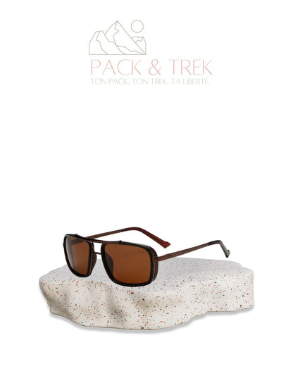 Lunettes de Randonnée VAGABON – Style Aviateur Rectangulaire UV400