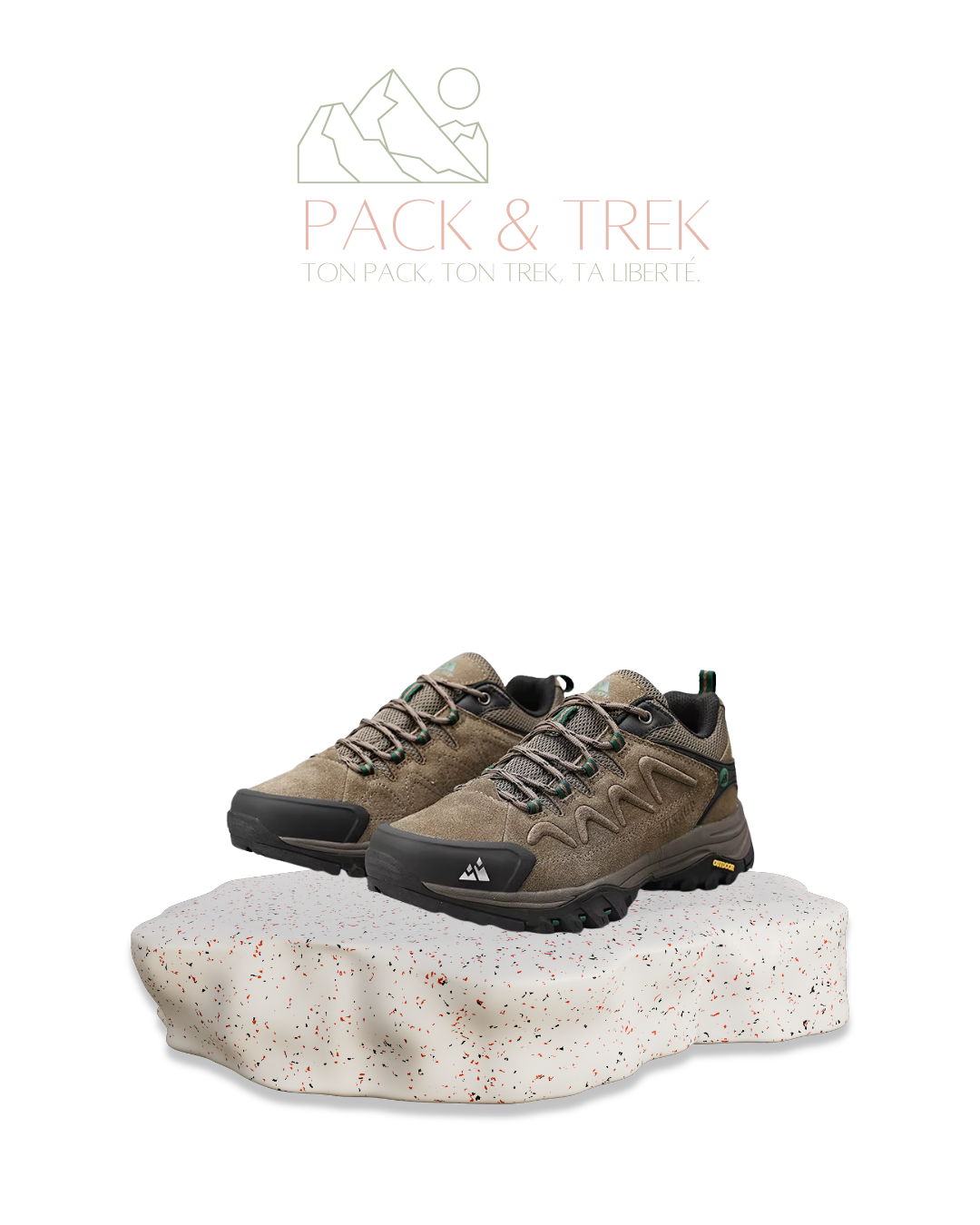 Chaussures de Randonnée Homme en Daim – Respirantes & Antidérapantes