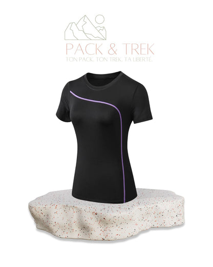 T-shirt de Randonnée Femme – Séchage Rapide, Extensible & Confort Technique