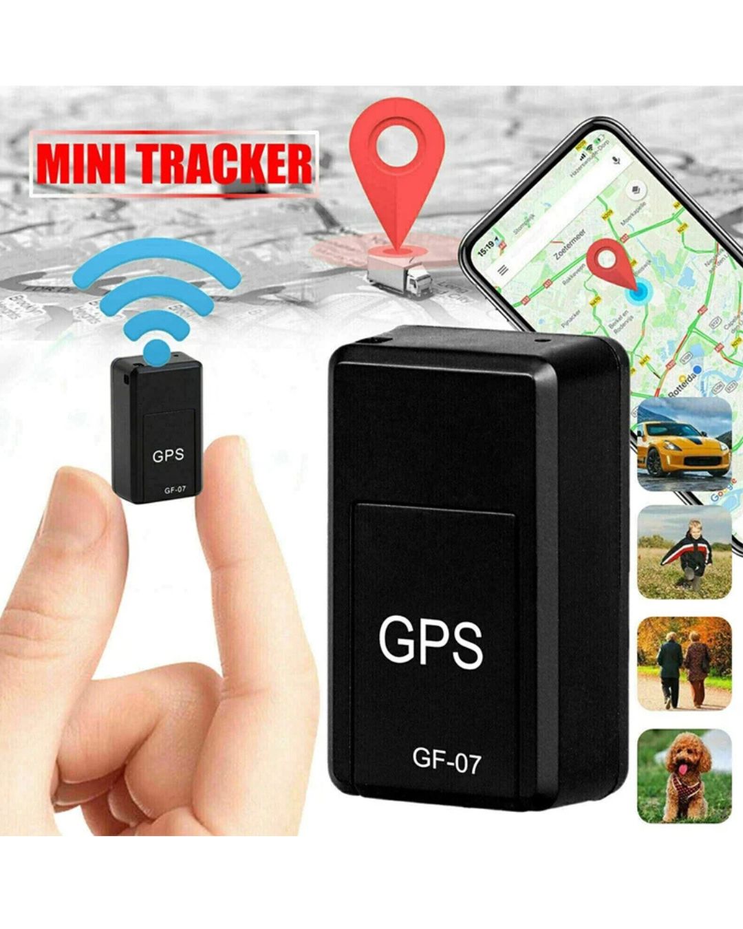 Mini GPS Tracker GF07 – Suivi en temps réel pour randonneurs & aventuriers