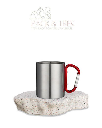 Tasse Inox 220ml avec Mousqueton – Ultra Résistante & Nomade