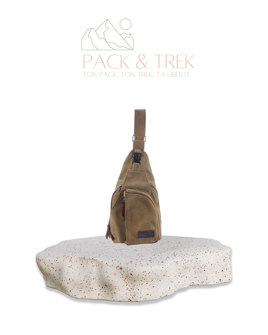 Sac Bandoulière Vintage en Toile pour Homme – Compact & Polyvalent
