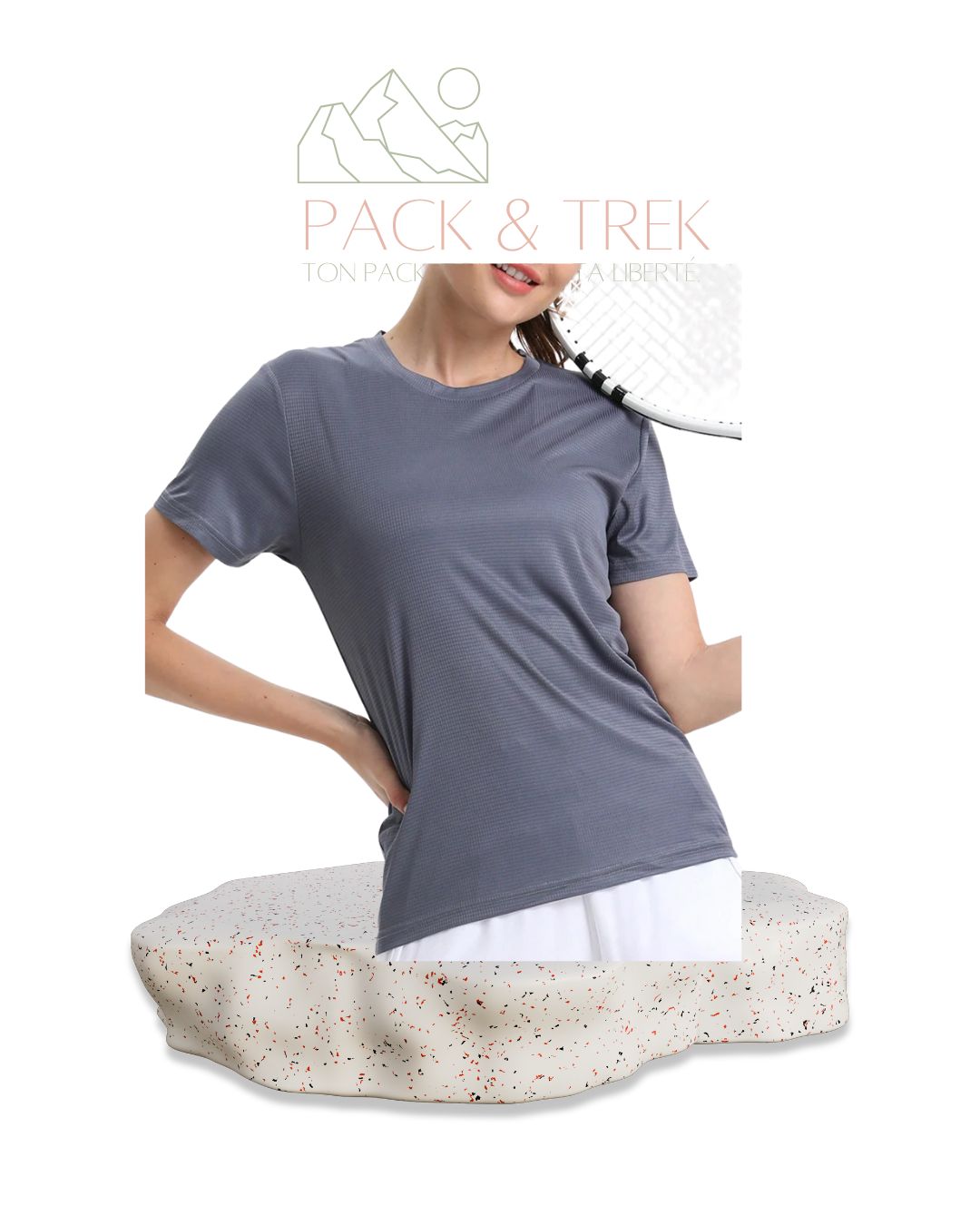 T-Shirt Sport Femme Ultraléger - Séchage Rapide & Respirant