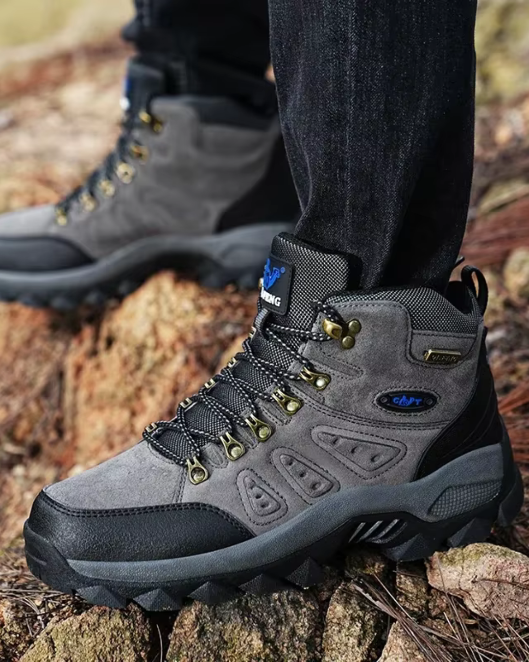 Chaussures de Randonnée Montantes Unisexe – Grande Taille Disponible | Antidérapantes & Confortables