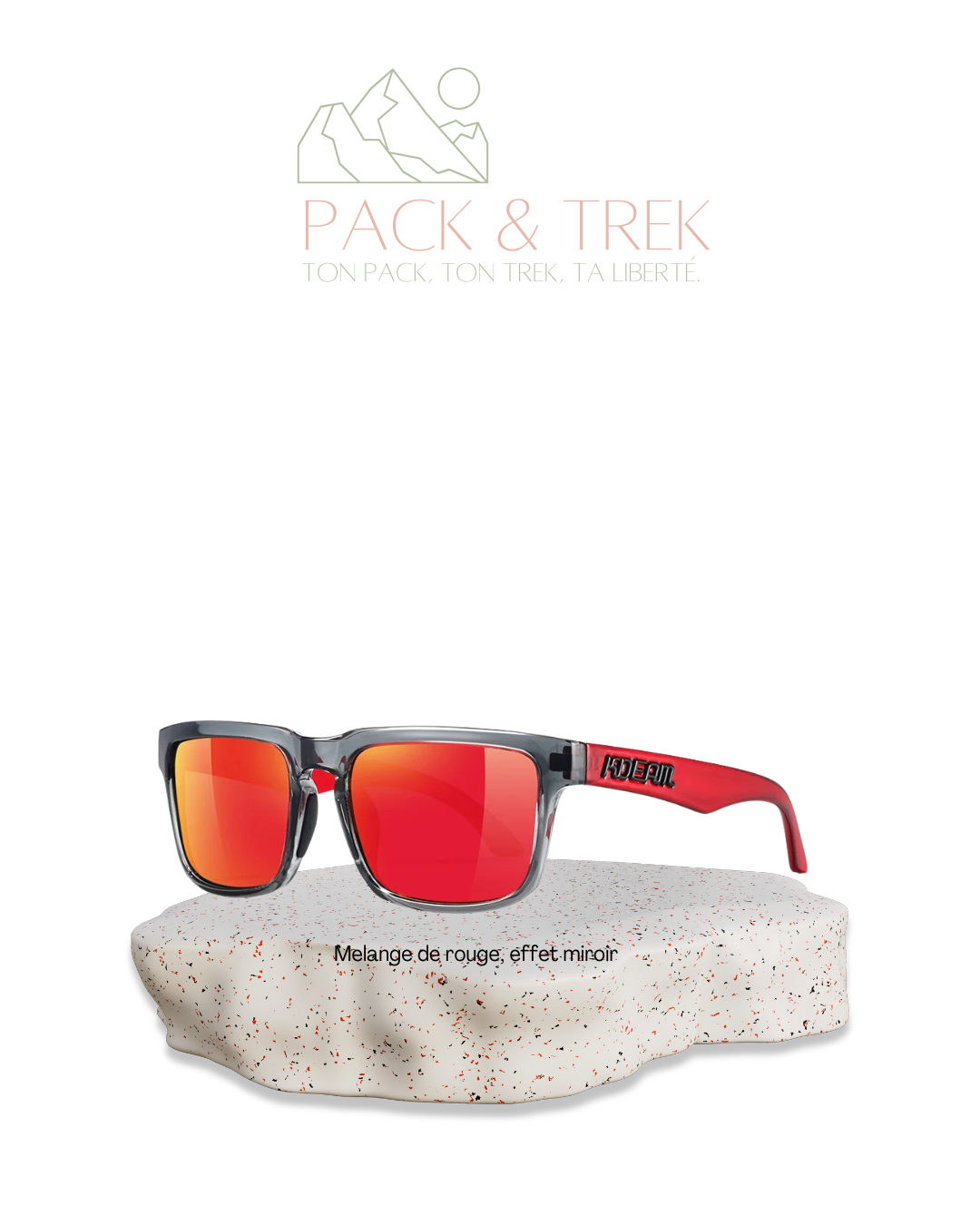 Lunettes de Soleil Polarisées Randonnée – Verres Miroir UV400 | Style Sport & Outdoor