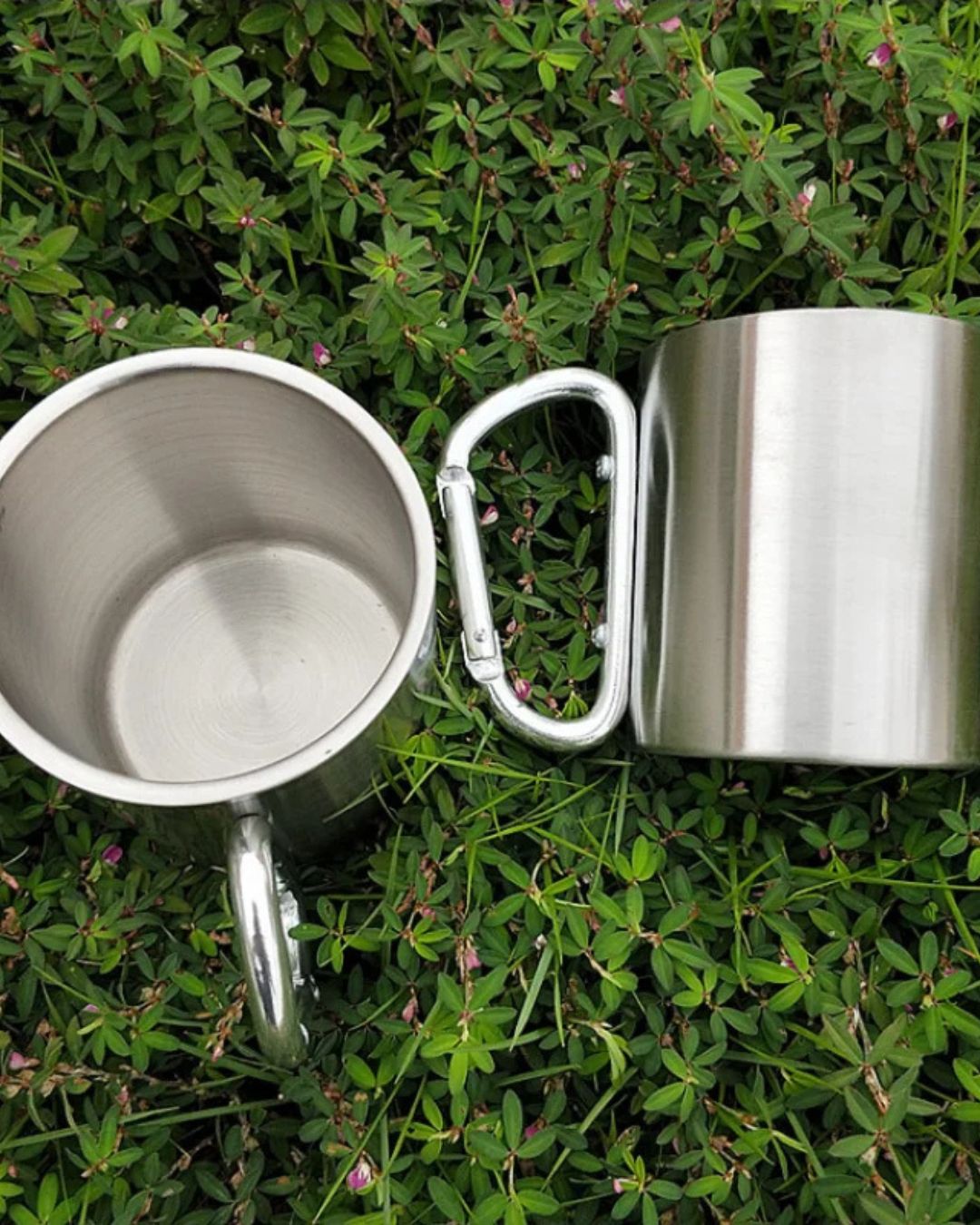 Tasse Inox 220ml avec Mousqueton – Ultra Résistante & Nomade