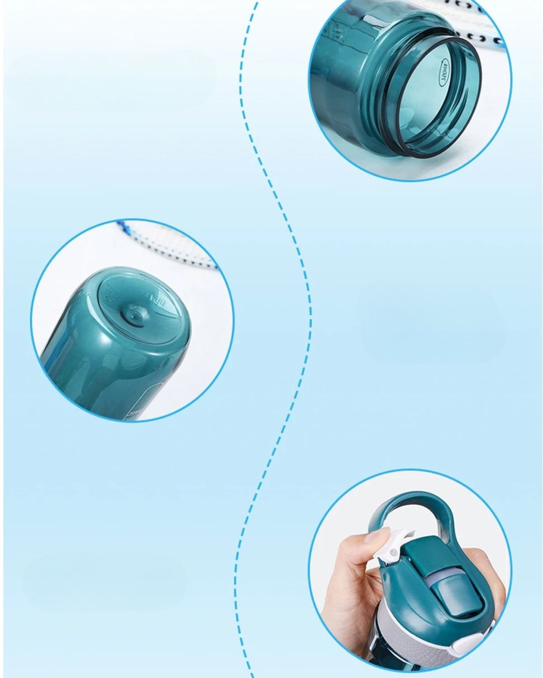 Bouteille Filtrante 750ML – Purificateur d’Eau Portable pour Randonnée, Survie & Urgences