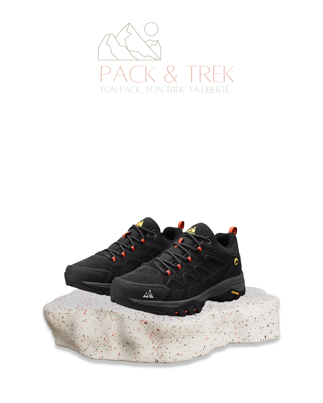 Chaussures de Randonnée Homme en Daim – Respirantes & Antidérapantes