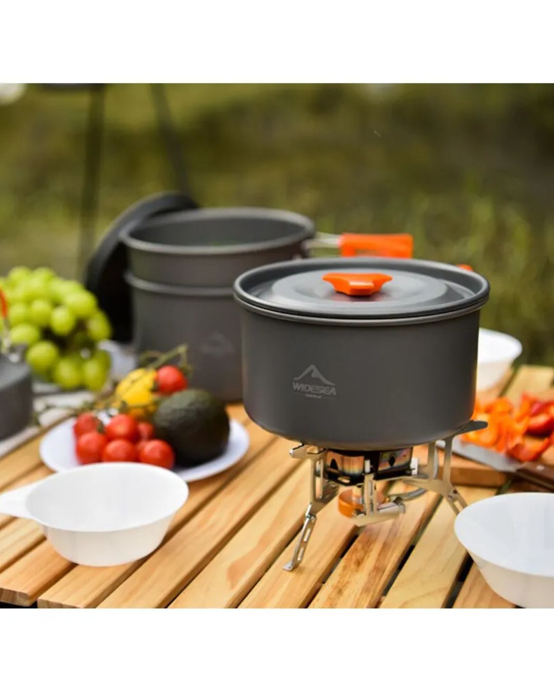 Widesea – Set de Cuisine de Camping Complet et Compact