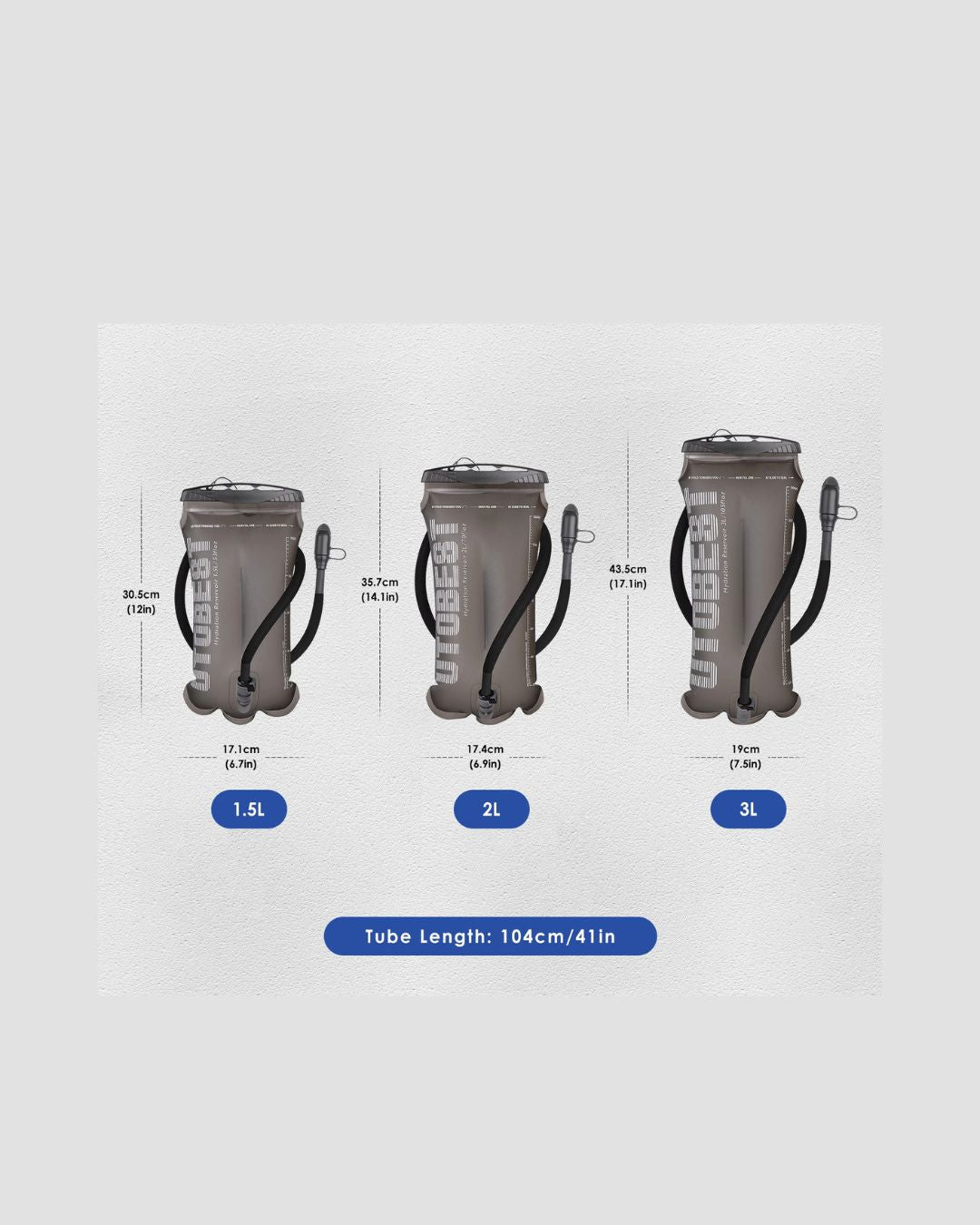 UTOBEST Poche à Eau 1.5L / 2L / 3L – Hydratation en Mouvement
