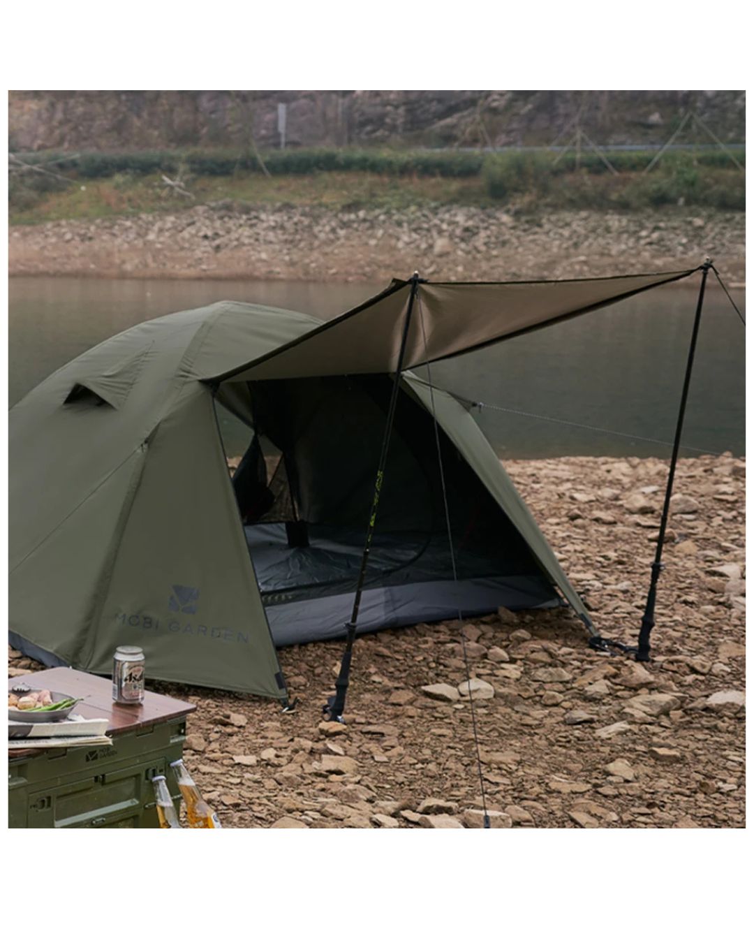 Tente de Randonnée Mobi Garden – 2/3 Personnes | Imperméable & Facile à Monter