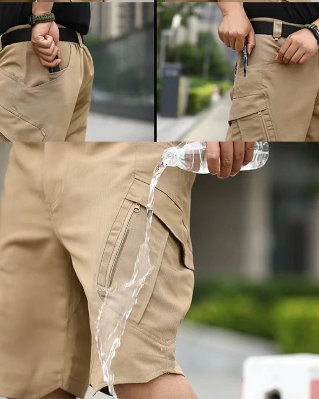 Short Cargo Tactique Homme Été – Résistant, Imperméable et Ultra-Pratique